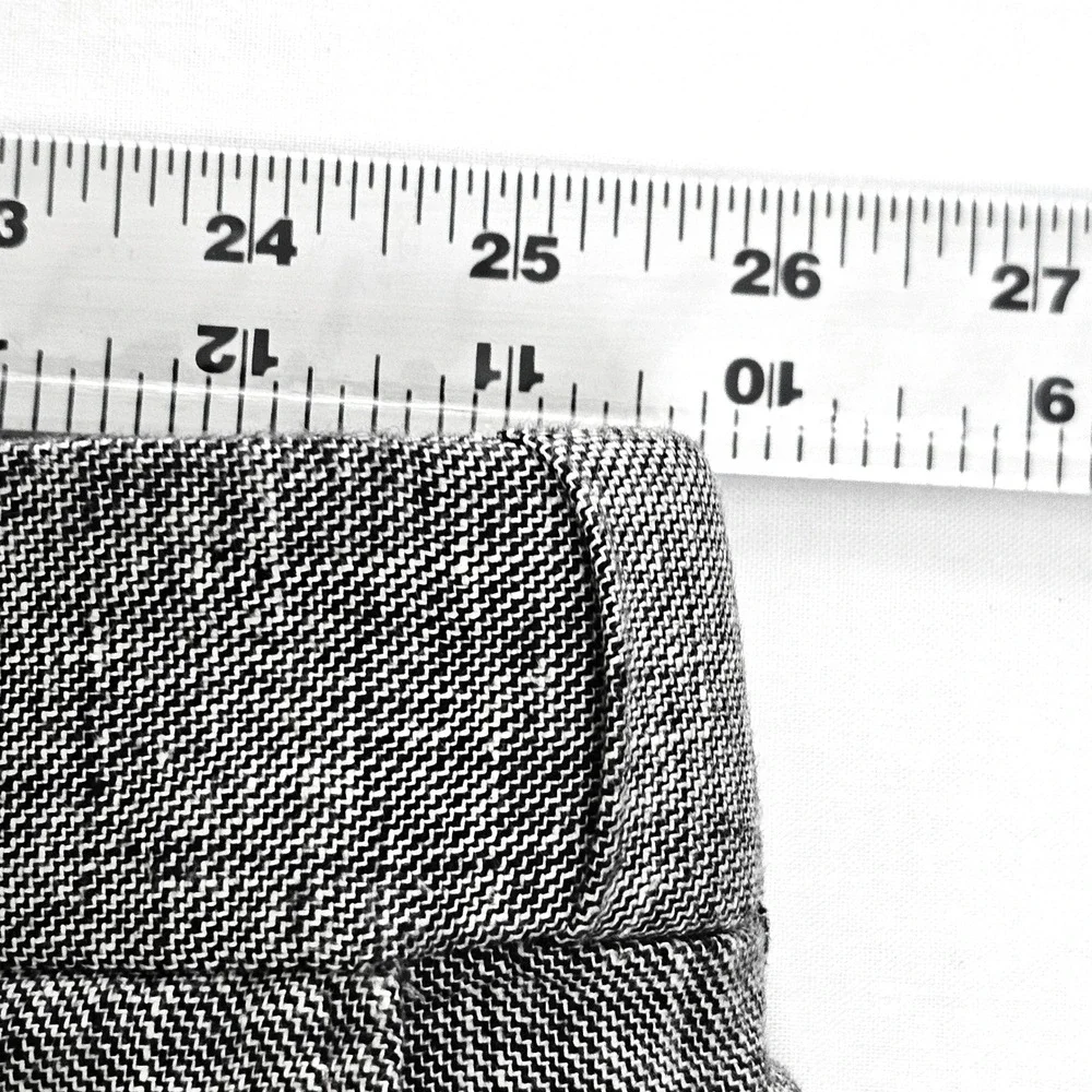 Oak Hill Mens 52/30 Gray Linen Blend Pleated Front Straight Leg Trousers Pants